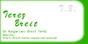 terez breit business card